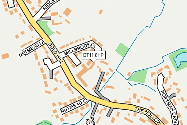 DT11 8HP map - OS OpenMap – Local (Ordnance Survey)