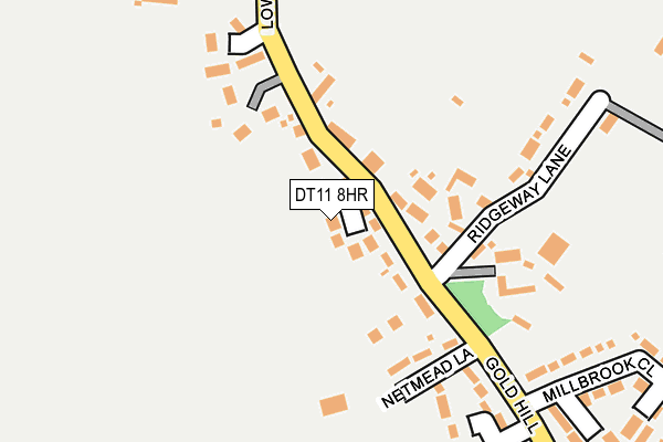 DT11 8HR map - OS OpenMap – Local (Ordnance Survey)