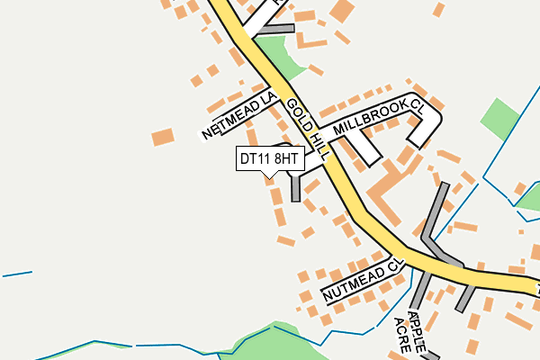 DT11 8HT map - OS OpenMap – Local (Ordnance Survey)