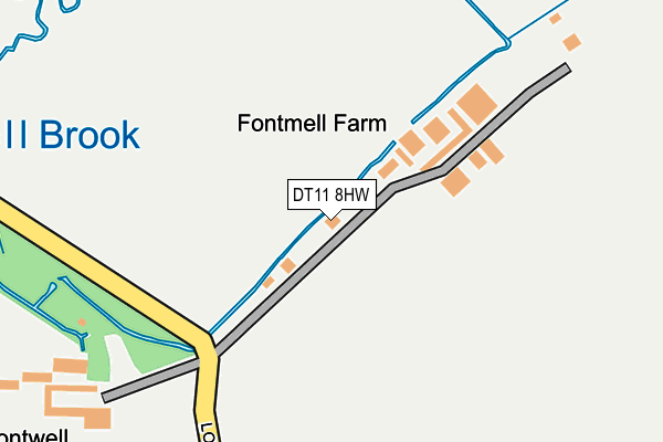 DT11 8HW map - OS OpenMap – Local (Ordnance Survey)