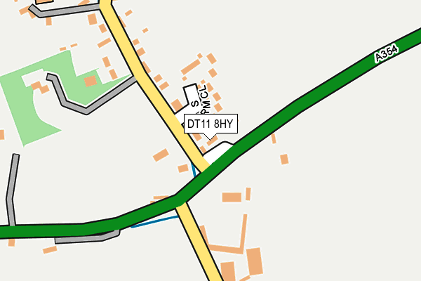 DT11 8HY map - OS OpenMap – Local (Ordnance Survey)