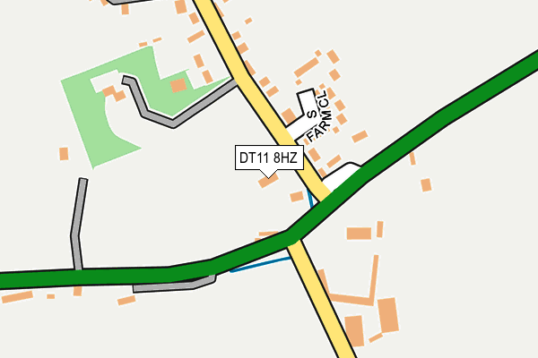 DT11 8HZ map - OS OpenMap – Local (Ordnance Survey)