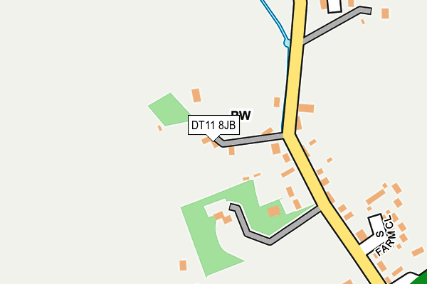 DT11 8JB map - OS OpenMap – Local (Ordnance Survey)