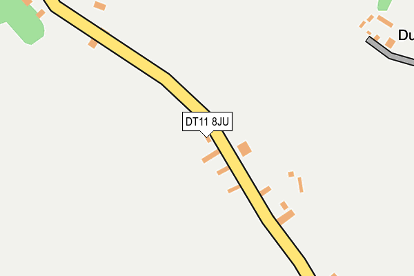 DT11 8JU map - OS OpenMap – Local (Ordnance Survey)