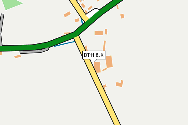 DT11 8JX map - OS OpenMap – Local (Ordnance Survey)