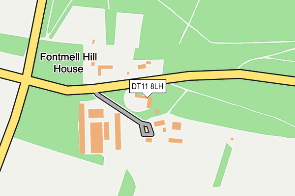 DT11 8LH map - OS OpenMap – Local (Ordnance Survey)