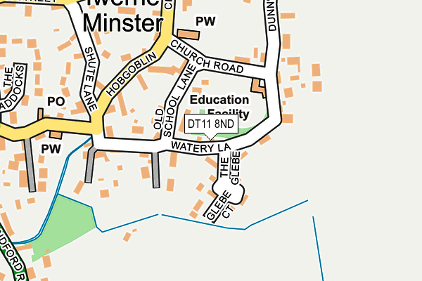 DT11 8ND map - OS OpenMap – Local (Ordnance Survey)
