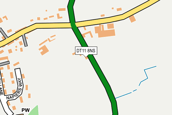 DT11 8NS map - OS OpenMap – Local (Ordnance Survey)