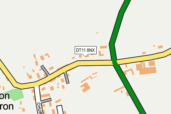 DT11 8NX map - OS OpenMap – Local (Ordnance Survey)