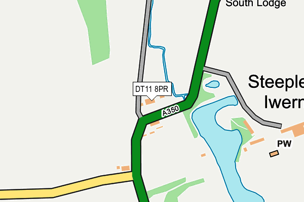 DT11 8PR map - OS OpenMap – Local (Ordnance Survey)