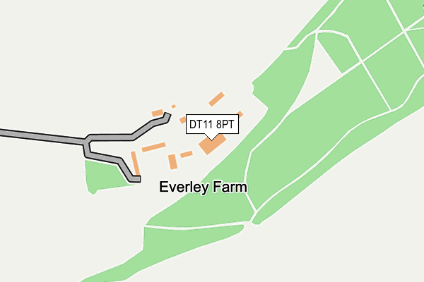 DT11 8PT map - OS OpenMap – Local (Ordnance Survey)