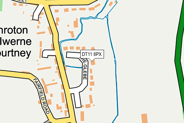 DT11 8PX map - OS OpenMap – Local (Ordnance Survey)