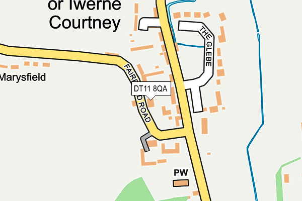 DT11 8QA map - OS OpenMap – Local (Ordnance Survey)