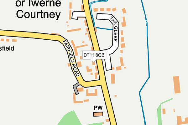 DT11 8QB map - OS OpenMap – Local (Ordnance Survey)