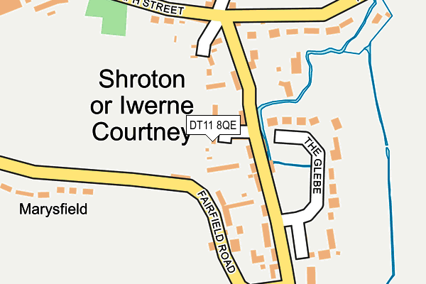 DT11 8QE map - OS OpenMap – Local (Ordnance Survey)