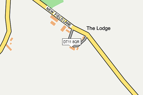 DT11 8QR map - OS OpenMap – Local (Ordnance Survey)