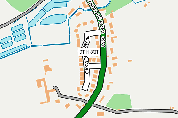 DT11 8QT map - OS OpenMap – Local (Ordnance Survey)