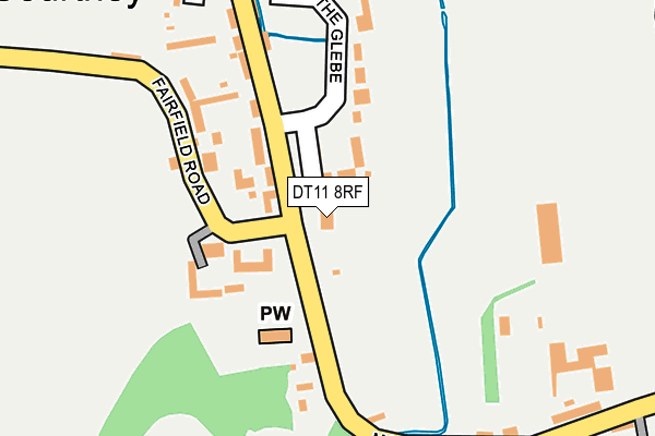 DT11 8RF map - OS OpenMap – Local (Ordnance Survey)
