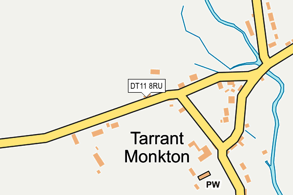 DT11 8RU map - OS OpenMap – Local (Ordnance Survey)