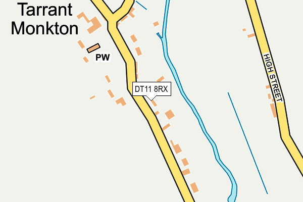 DT11 8RX map - OS OpenMap – Local (Ordnance Survey)