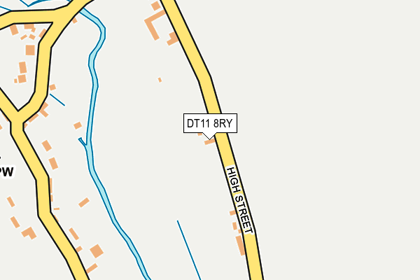 DT11 8RY map - OS OpenMap – Local (Ordnance Survey)