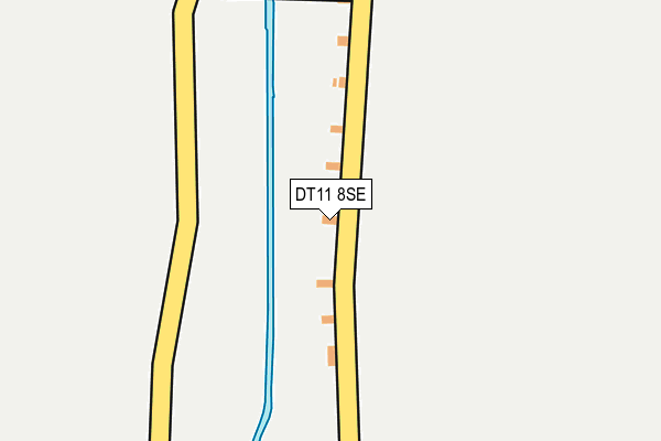 DT11 8SE map - OS OpenMap – Local (Ordnance Survey)