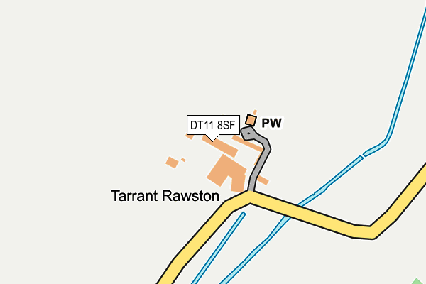 DT11 8SF map - OS OpenMap – Local (Ordnance Survey)