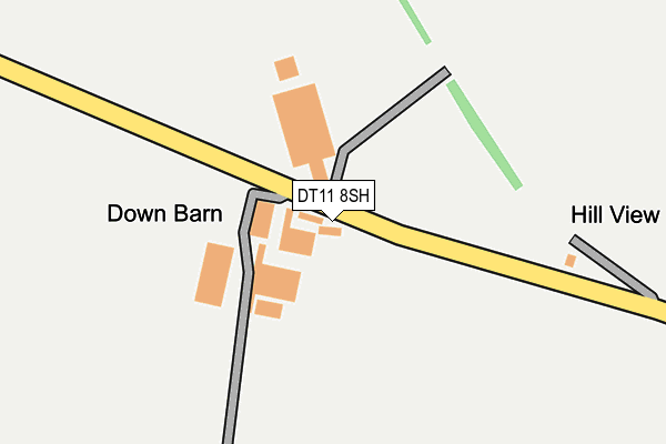 DT11 8SH map - OS OpenMap – Local (Ordnance Survey)