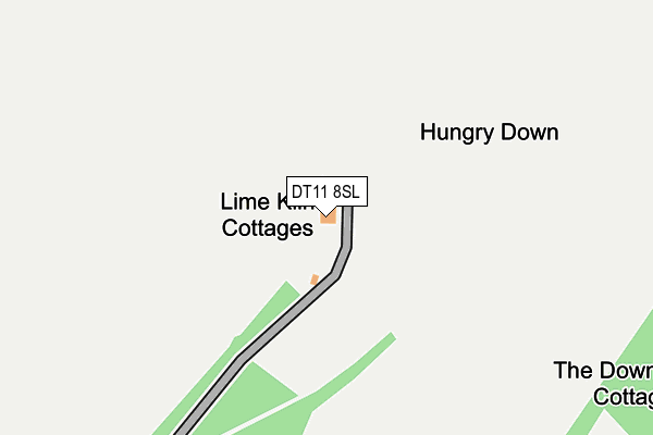 DT11 8SL map - OS OpenMap – Local (Ordnance Survey)