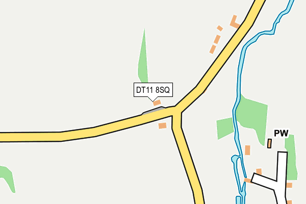 DT11 8SQ map - OS OpenMap – Local (Ordnance Survey)