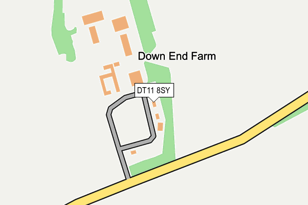 DT11 8SY map - OS OpenMap – Local (Ordnance Survey)