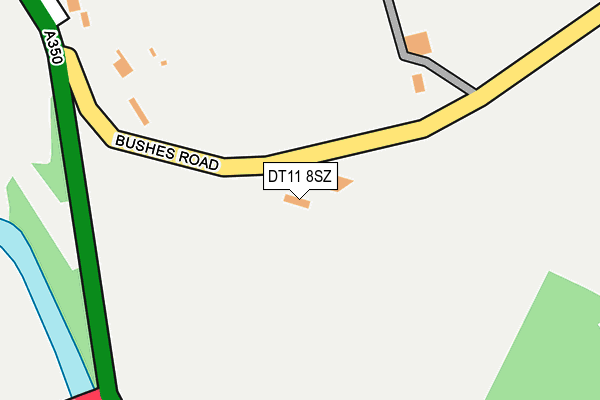 DT11 8SZ map - OS OpenMap – Local (Ordnance Survey)