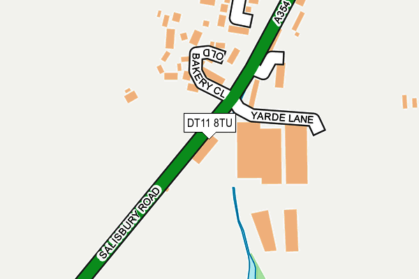 DT11 8TU map - OS OpenMap – Local (Ordnance Survey)