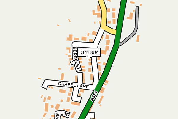 DT11 8UA map - OS OpenMap – Local (Ordnance Survey)