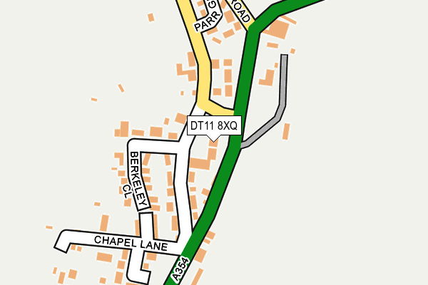 DT11 8XQ map - OS OpenMap – Local (Ordnance Survey)