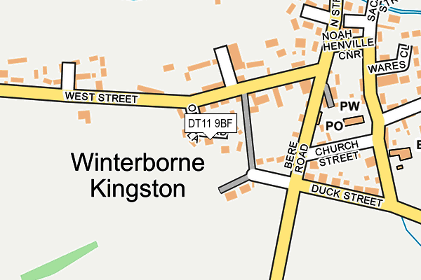 Map of WINTERBORNE MANAGEMENT LIMITED at local scale