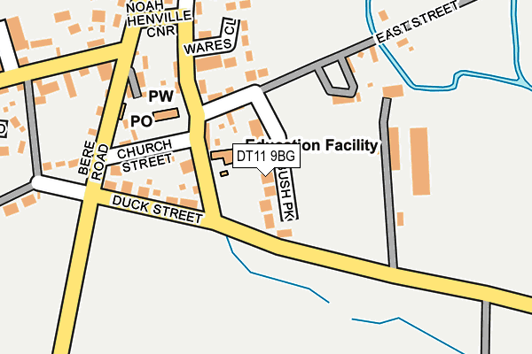 DT11 9BG map - OS OpenMap – Local (Ordnance Survey)