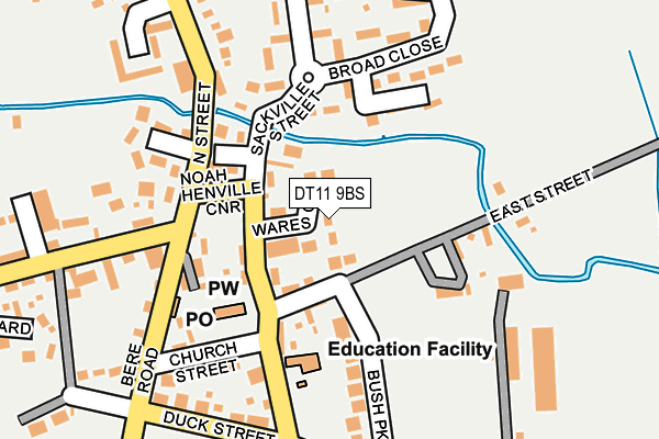 DT11 9BS map - OS OpenMap – Local (Ordnance Survey)