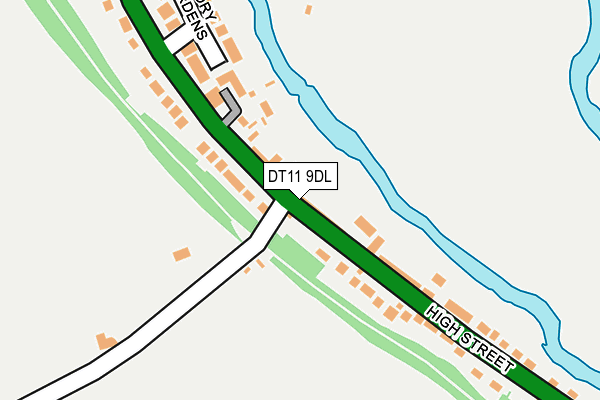 DT11 9DL map - OS OpenMap – Local (Ordnance Survey)