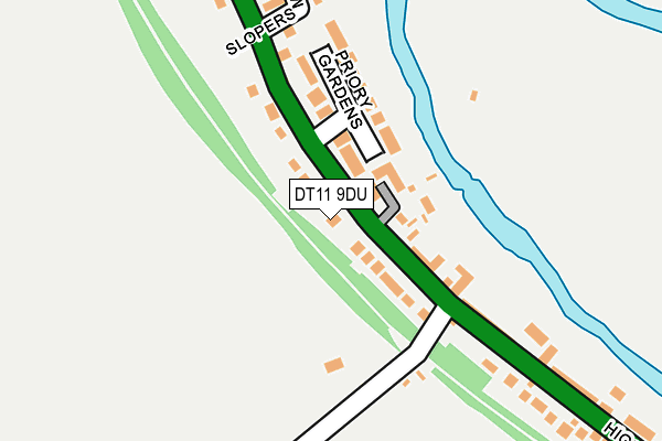 DT11 9DU map - OS OpenMap – Local (Ordnance Survey)