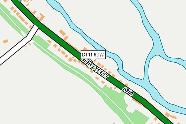 DT11 9DW map - OS OpenMap – Local (Ordnance Survey)