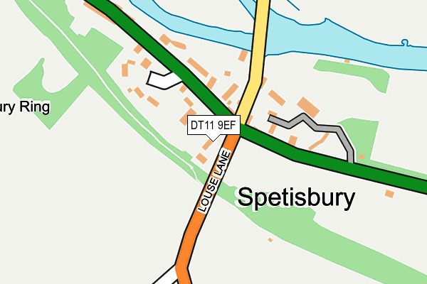 DT11 9EF map - OS OpenMap – Local (Ordnance Survey)