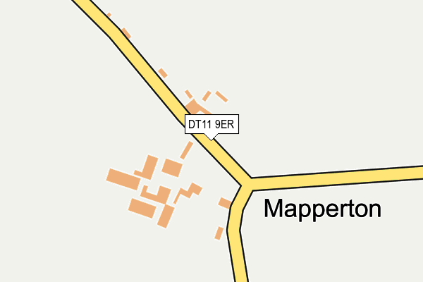 DT11 9ER map - OS OpenMap – Local (Ordnance Survey)