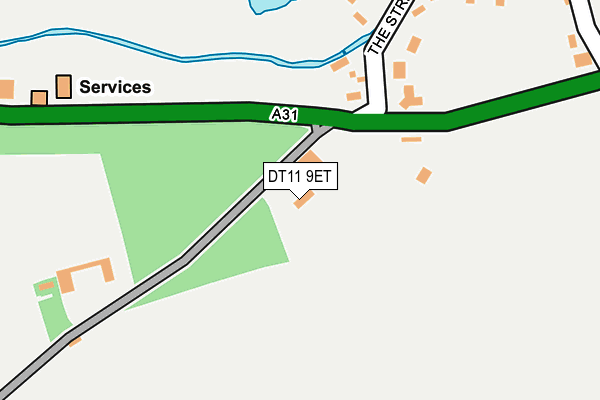 DT11 9ET map - OS OpenMap – Local (Ordnance Survey)