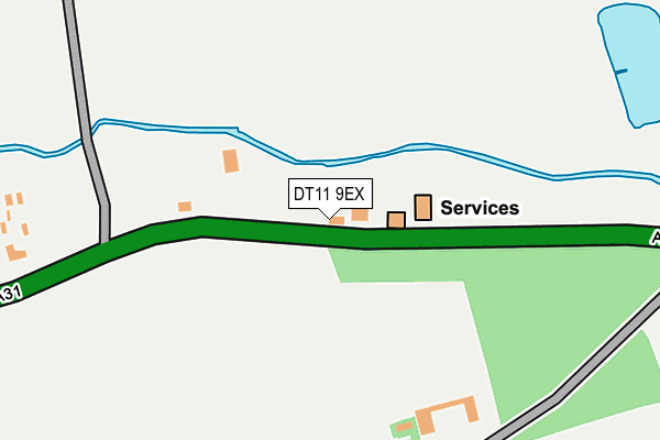 DT11 9EX map - OS OpenMap – Local (Ordnance Survey)