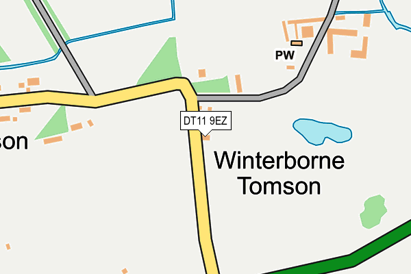 DT11 9EZ map - OS OpenMap – Local (Ordnance Survey)