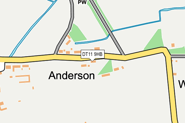 DT11 9HB map - OS OpenMap – Local (Ordnance Survey)
