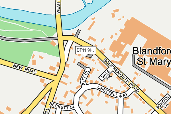 DT11 9HJ map - OS OpenMap – Local (Ordnance Survey)