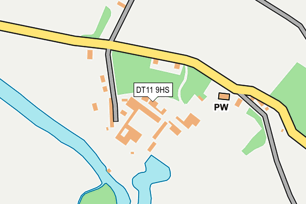 DT11 9HS map - OS OpenMap – Local (Ordnance Survey)