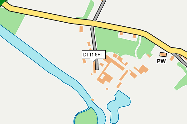 DT11 9HT map - OS OpenMap – Local (Ordnance Survey)